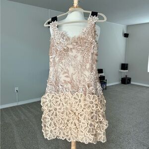 Elegant Cream Lace Dress